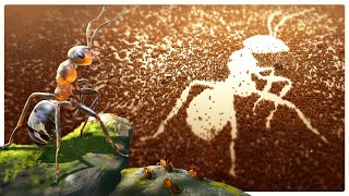 Leading a Massive Ant Colony through a Battlefield of Different Insects - Empire of the Ants