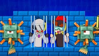 ¡NOS ENCIERRAN BAJO EL MAR! 😱 IMPOSIBLE ESCAPAR DE ESTA PRISIÓN... NOS AHOGAMOS 💦 MINECRAFT