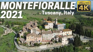 MONTEFIORALLE, Tuscany, Italy Walking tour in 4k  ❤️