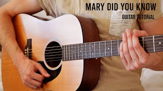 Mary Did You Know (Christmas) EASY Guitar Tutorial With Chords / Lyrics