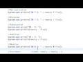 Java arithmetic operators