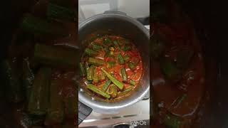 Bhendi ka sherwa, okra curry, Bhendi ka khatta sherwa