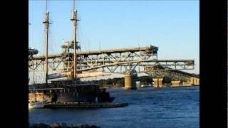 Coleman Bridge Opening Navy Ship Crossing