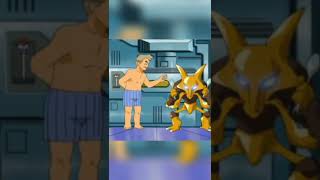 Alakazam attacks Professor Oak #pokemon