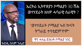 ደሃይ ኤርትራ| 'ወተሃደራት ሶማል ናብ ቐጠር ብዝብል ተታሊሎም ናብ ኤርትራ ተወሲዶም ኣብ ኵናት ትግራይ ተሳቲፎም፥ ተቐቲሎም' ሓላፊ ስልያ ሶማል ነበር