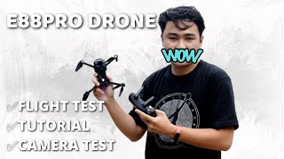 PINAKA MURANG SHOPEE DRONE NA DUAL CAMERA! E88 PRO DRONE FLIGHT TEST AND CAMERA TEST!