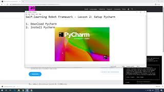 [Robot Framework] Lesson2: Setup Pycharm