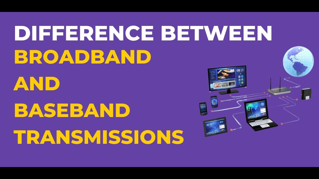 Difference Between Broadband And Baseband Transmission - YouTube