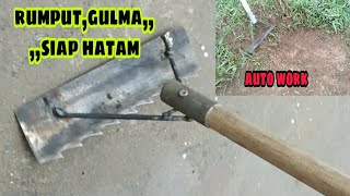 Tutorial Alat pertanian kekinian,,,,cangkul rumput super mantap