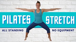 30 Minute Standing Pilates Workout – Fun Toning and Stretching Exercises – Standing Exercises Only