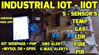 IIoT - Industrial Internet of Things Monitoring Of Sensor'S Data on Android App