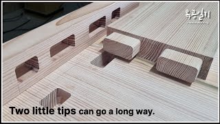 All you need is a trimmer, no chisel | Tenon and mortise with rounded corners