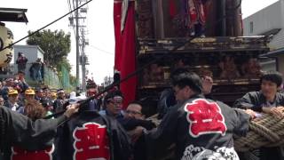 2014常滑祭礼　瀬木字　神明社入り