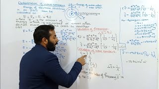 Calculation of wave number of photon of various spectral series by Bohr's theory || 11th Class