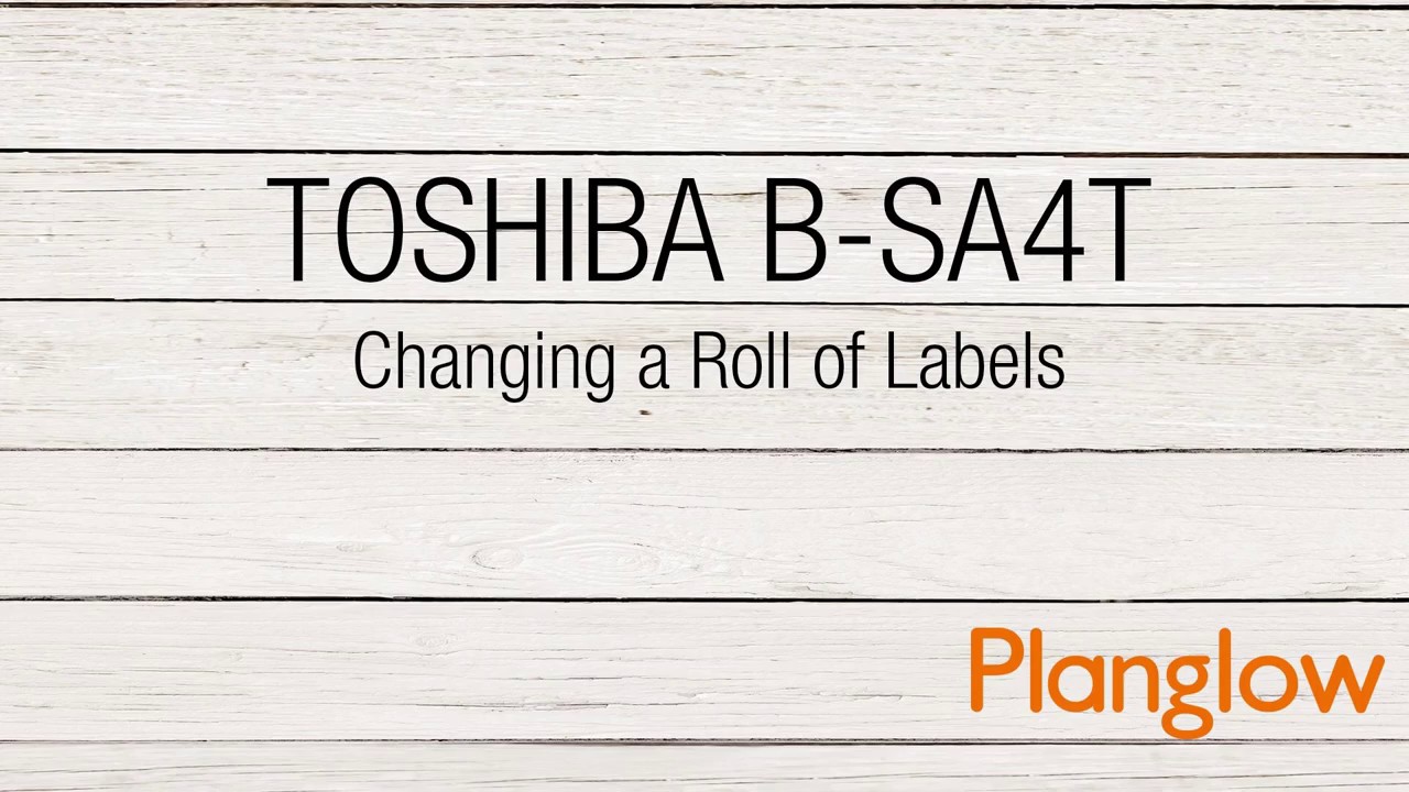 Toshiba TEC B-SA4T Installing A New Labels - YouTube