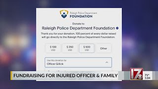 Raleigh police foundation raising funds for officer who was shot