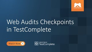 Web Audits Checkpoints in TestComplete