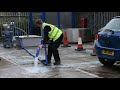 honda wb20 petrol engine pump in action