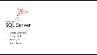SQL FROM SCRATCH - Lesson 1 (Create Database, Create Table, Insert Data, Query data)