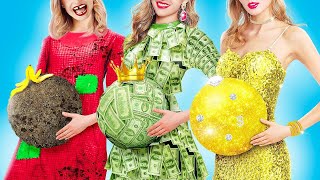Rich vs Broke vs Giga Rich Pregnant | Unbelievable Situations with Expensive vs Cheap Pregnancy