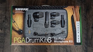 Shure PGADRUMKIT6 Six Piece Drumkit Microphone Set