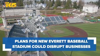 Plans for new Everett baseball stadium could disrupt dozens of nearby businesses