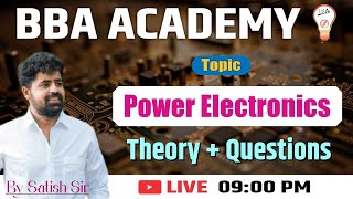 Power Electronics ITI  |  Theory + Questions  |  BY- Satish Ranjawan Sir  |  #powerelectronics