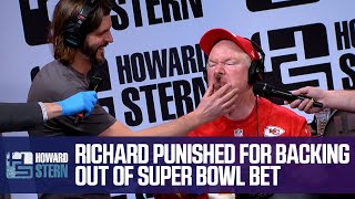 Richard Christy Punishes Himself for Reneging on Super Bowl Bet