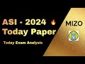 Today exam (ASI) Maths and Reasoning all Questions Analysis (2024)