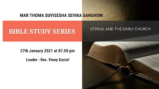 BIBLE STUDY SERIES | MAR THOMA SUVISESHA SEVIKA SANGHOM | 27.01.2021 AT 07.00 PM