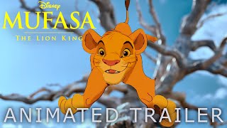 Mufasa: The Lion King (2024) Trailer in 2D Animated Version (Side-by-Side Compar