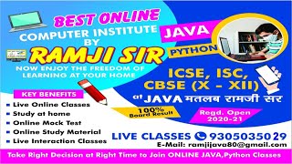 ICSE PROGRAMS USING WHILE LOOP BY JAVA MATLAB RAMJI SIR