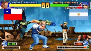 Kof 98 - Mundo.Kurno (chile) vs [NS]aquiles (argentina) Fightcade