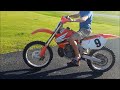 first ride on the honda cr 250