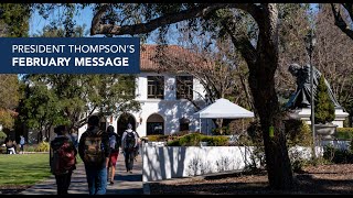 President Thompson’s February 2026 video — Welcome to the Spring Semester!
