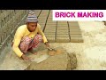 How to make mud bricks in Brick Field || Fastest Brick Making Process