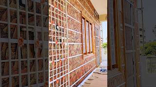 Entrance wall texture design #art #painting #design #painter