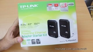 TP-LINK Powerline Networking TL-PA201KIT unboxing