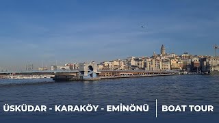 Üsküdar - Karaköy - Eminönü Boat Tour, Istanbul Turkey #travel #vlog #turkey