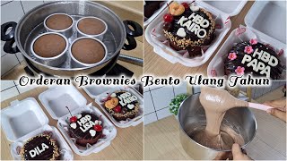 DARI 3 BUTIR TELUR RAIH OMSET 160 RIBU‼️ RESEP BROWNIES BENTO EKONOMIS