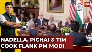 Ambani, Anand Mahindra At Tech Handshake Event | PM Modi Meets Top Tech Giants