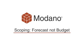 Scoping - Forecast not Budget