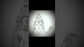 How to draw a lord mahadev face sketch for beginners #shorts #viral #drawing #nicedrawing