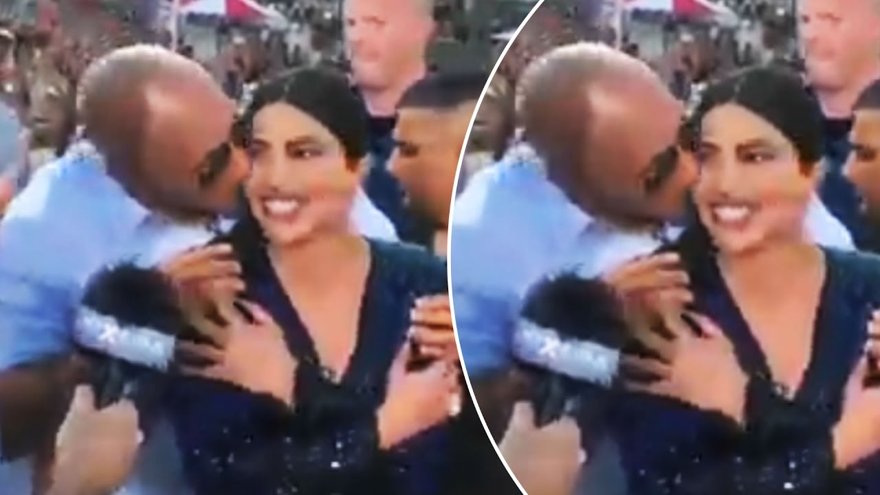 Priyanka Chopra Get Kissed By Dwayne Johnson ROCK In Front Of Media ...