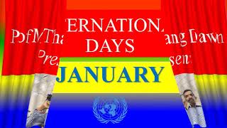 International Days - January 2021