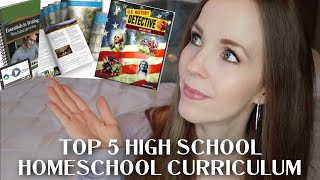 MY TOP 5 HIGH SCHOOL HOMESCHOOL CURRICULUM | HOW TO HOMESCHOOL HIGH SCHOOL | CURRICULUM REVIEWS