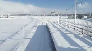 津軽鉄道　五農校前～津軽飯詰間　走行　2014年1月4日