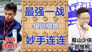 许银川VS郑惟桐最强一战 布局飞刀咄咄逼人 岂料许仙连出妙手 神仙着击溃郑少侠【京京讲棋】