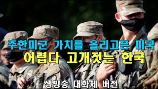 주한미군 가치를 올리고픈 미국, 어렵다며 고개 젓는 한국