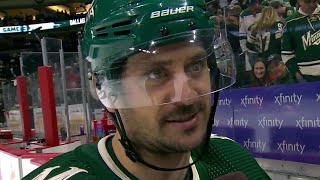 Mats Zuccarello after 5-1 win over Stars